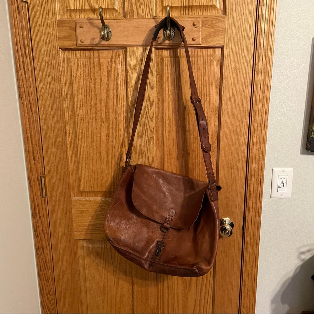 Lifetime Leather Unisex Duluth Trading Company Messenger Bag